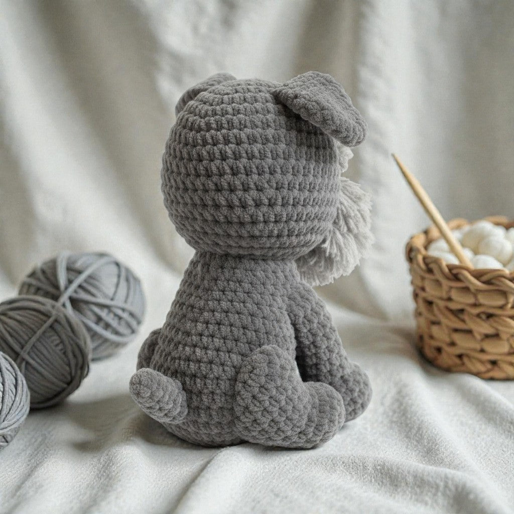 Schnauzer Dog Crochet Pattern, Easy Amigurumi Animal (PDF Pattern)