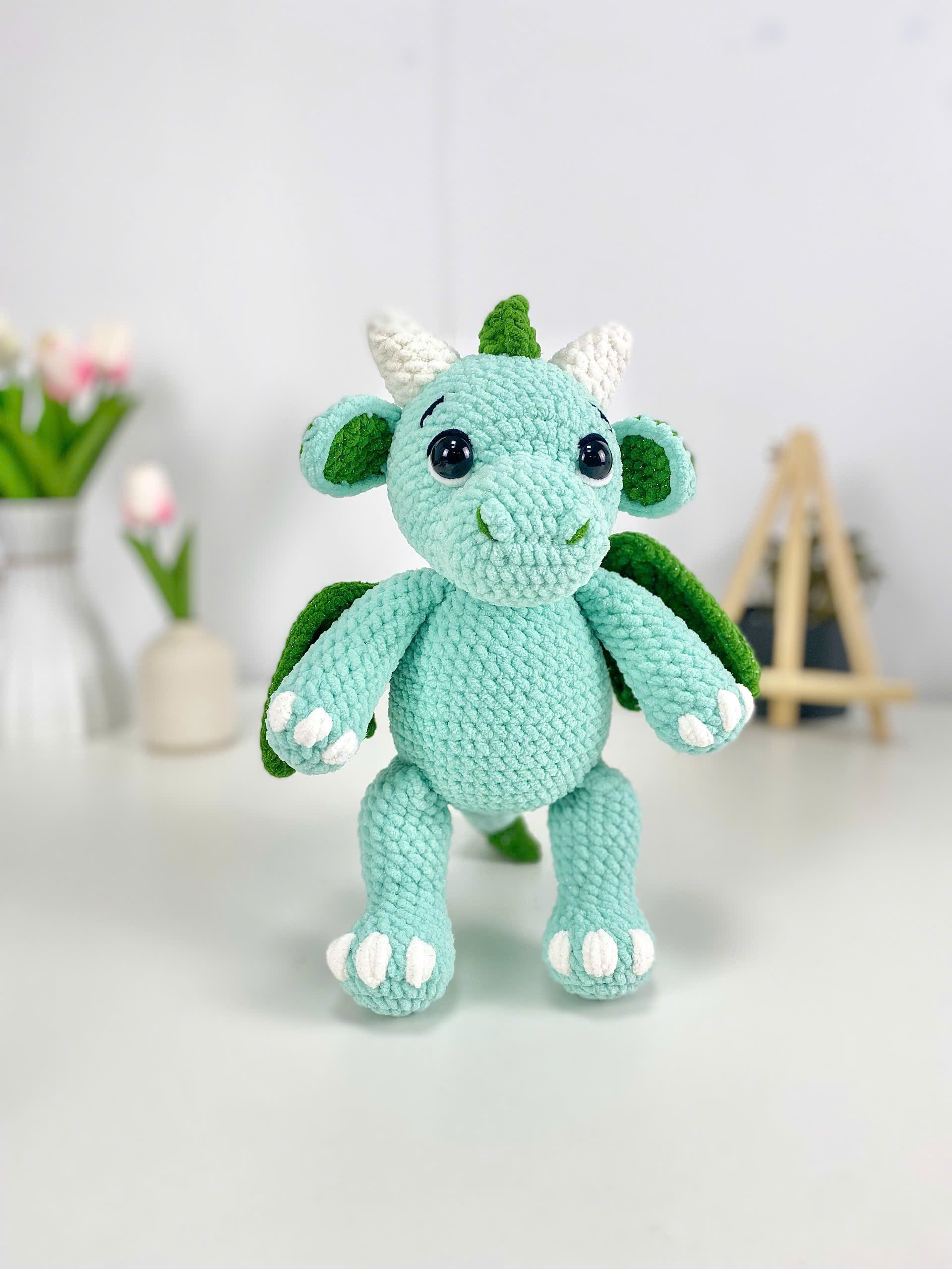 Amigurumi Dragon Crochet Pattern: Beginner-Friendly Plush Toy (PDF Pattern)