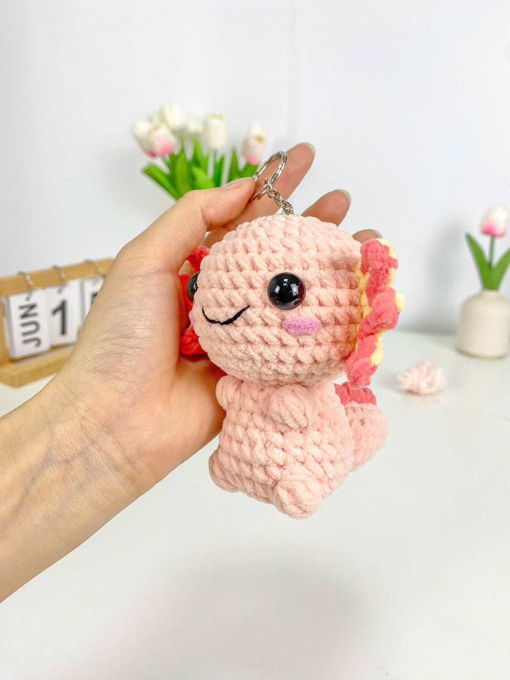 Dragon Keychain Crochet Pattern: Amigurumi Plush Toy Set (PDF Pattern)
