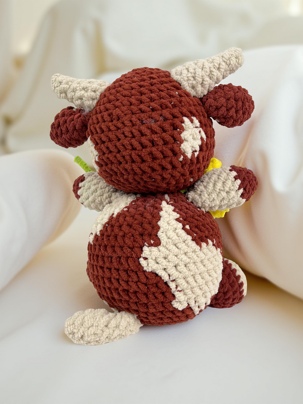 Amigurumi Longhorn Cow Crochet Pattern, Farm Animal, Beginner Friendly (PDF)