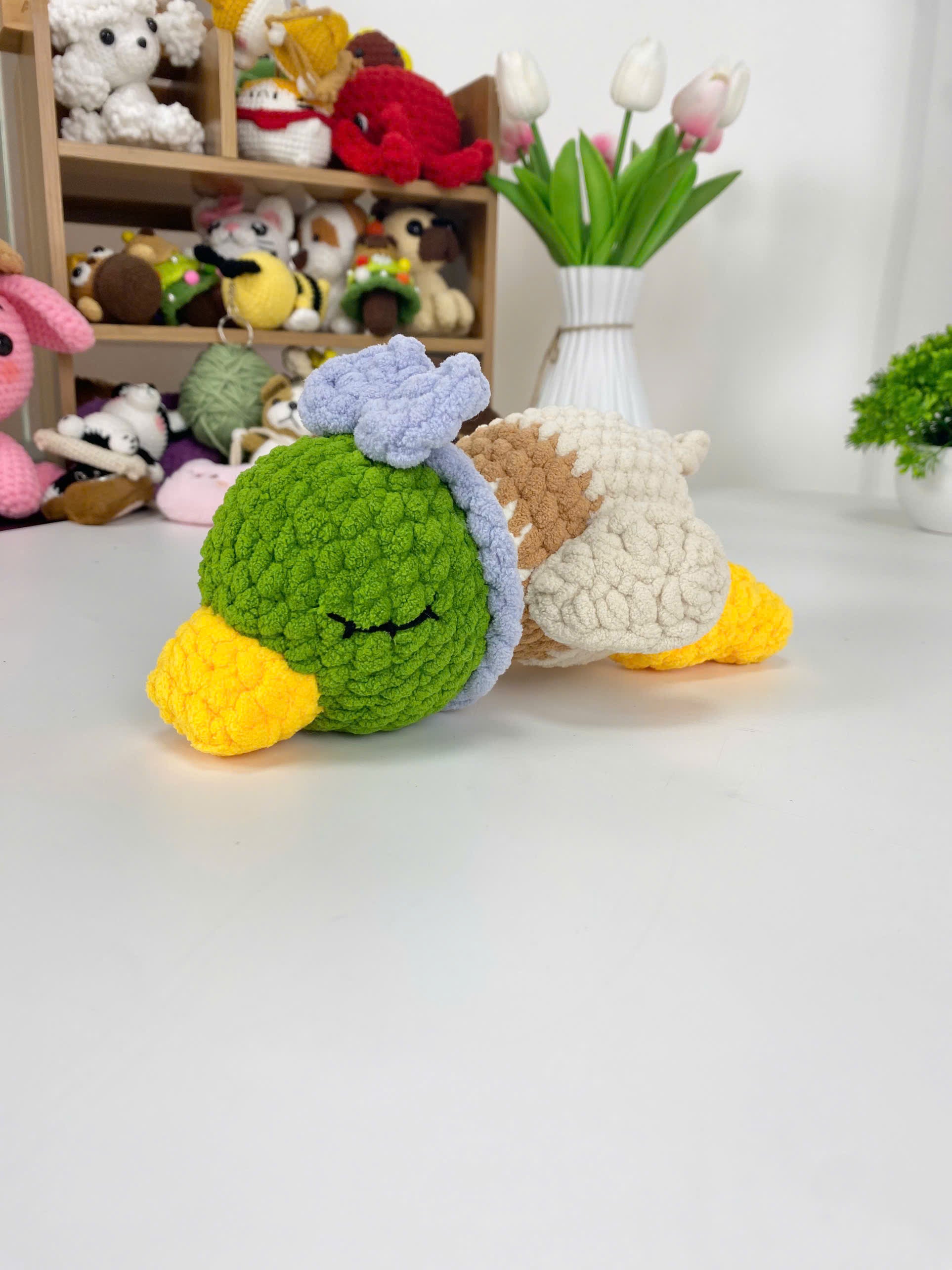 Sleeping Duck Crochet Pattern Bundle: Amigurumi Plush Toy (PDF Tutorial)