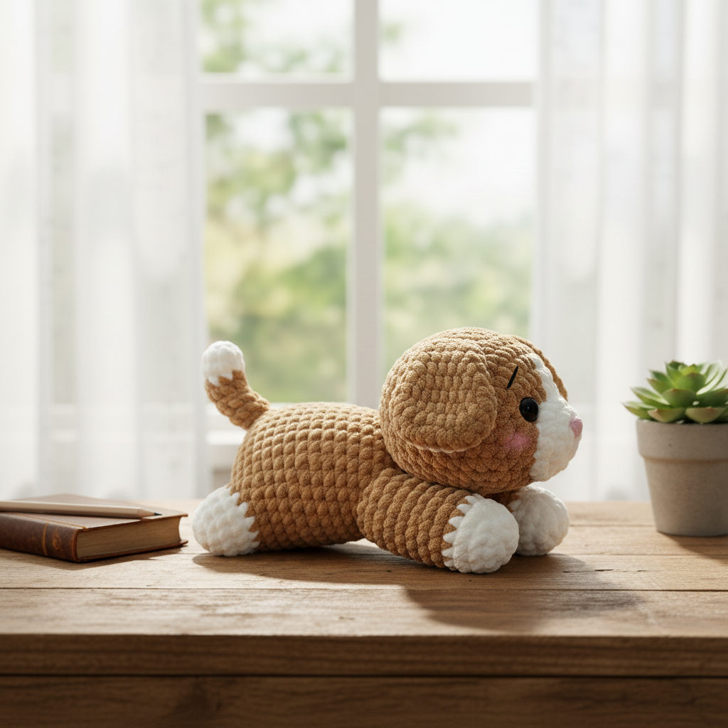 Cute Puppy Crochet Pattern, Dog Amigurumi Pattern PDF