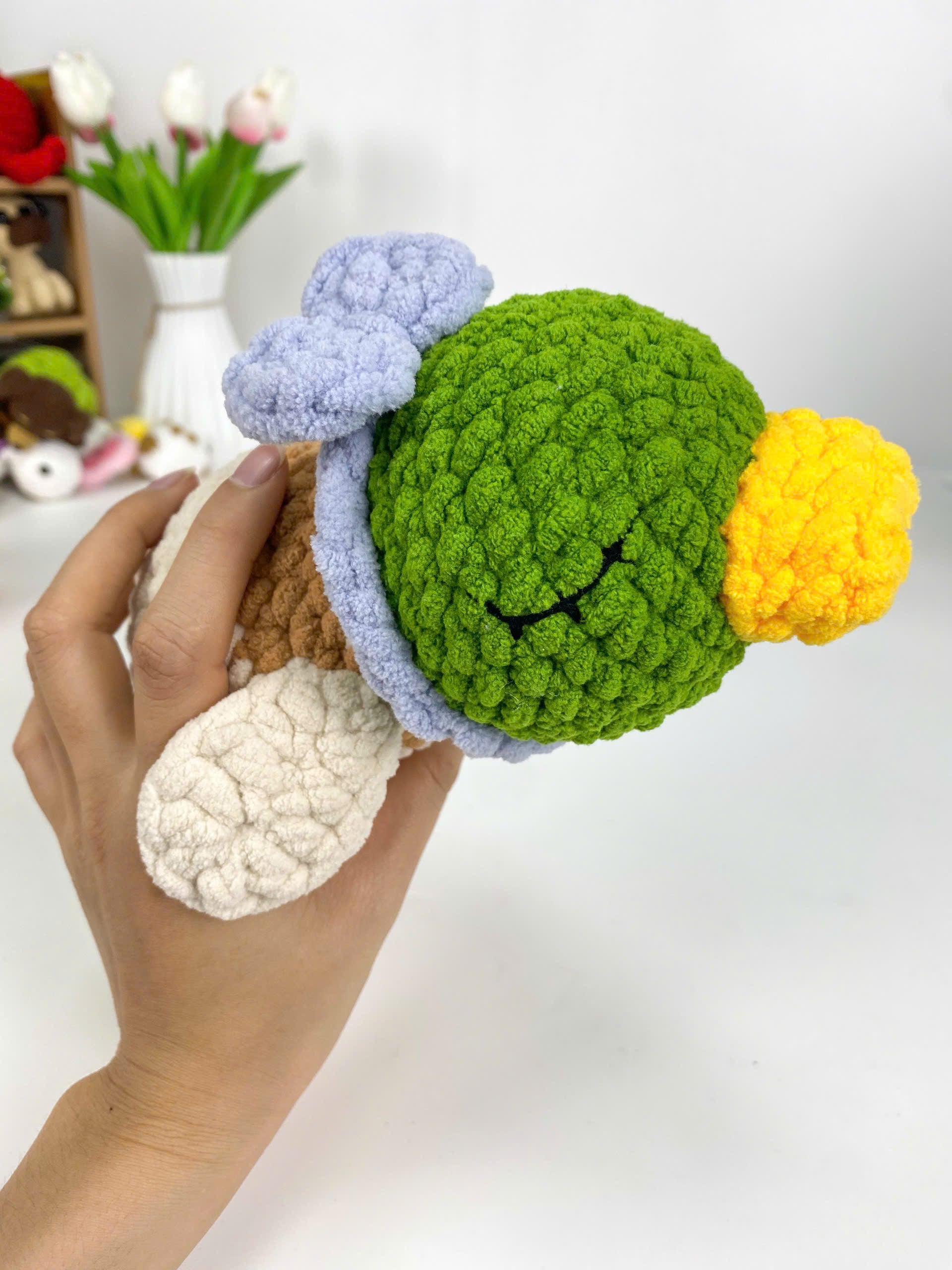 Amigurumi Mallard Duck Crochet Pattern: Sleeping Plush Toy (PDF)