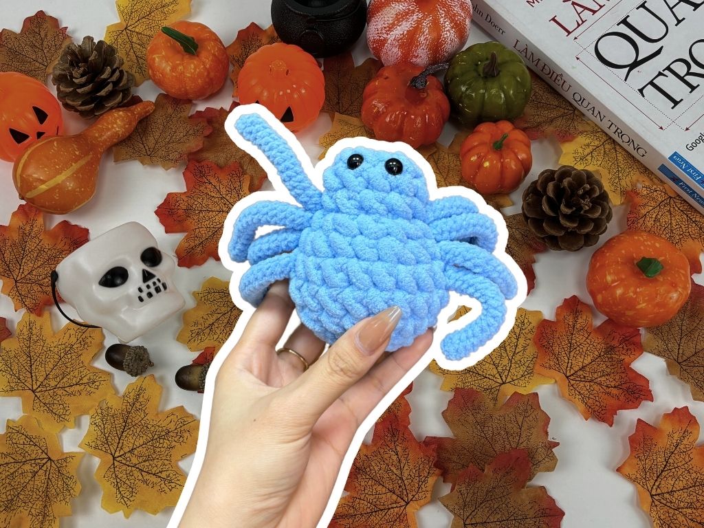 Spider Crochet Pattern PDF, Spidey Boo Amigurumi Tutorial, Cute Plush Spider Pattern