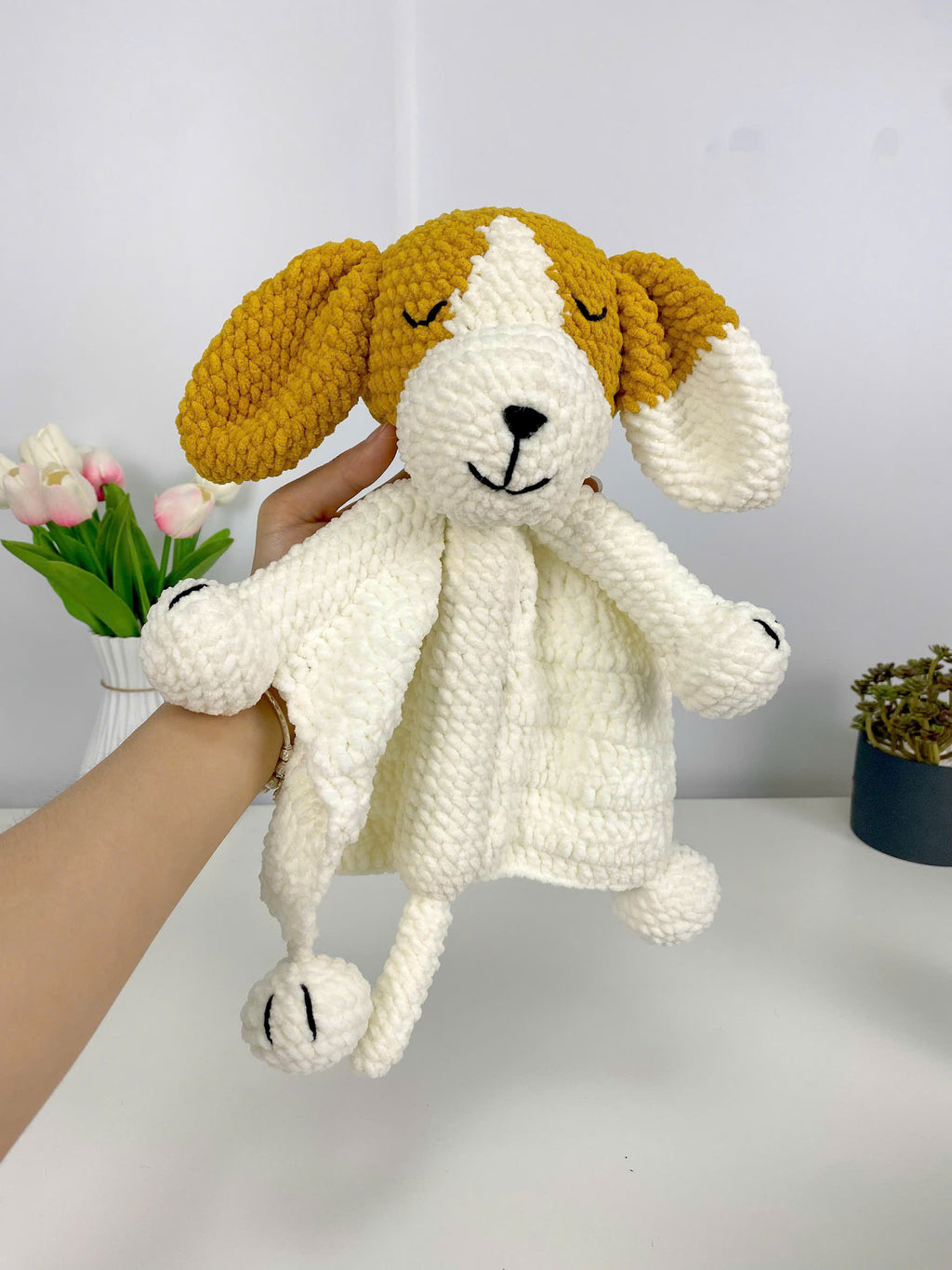 Puppy Lovey Crochet Pattern: Easy Beginner Amigurumi Toy (PDF Pattern