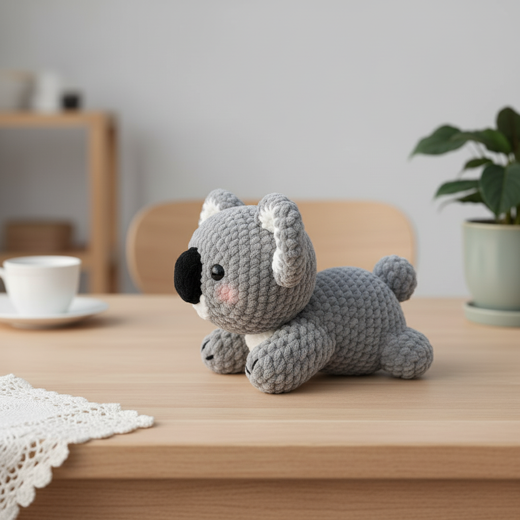 Koala Crochet Pattern, Amigurumi Koala, Plush Animal Crochet Pattern, Intermediate Crochet Pattern