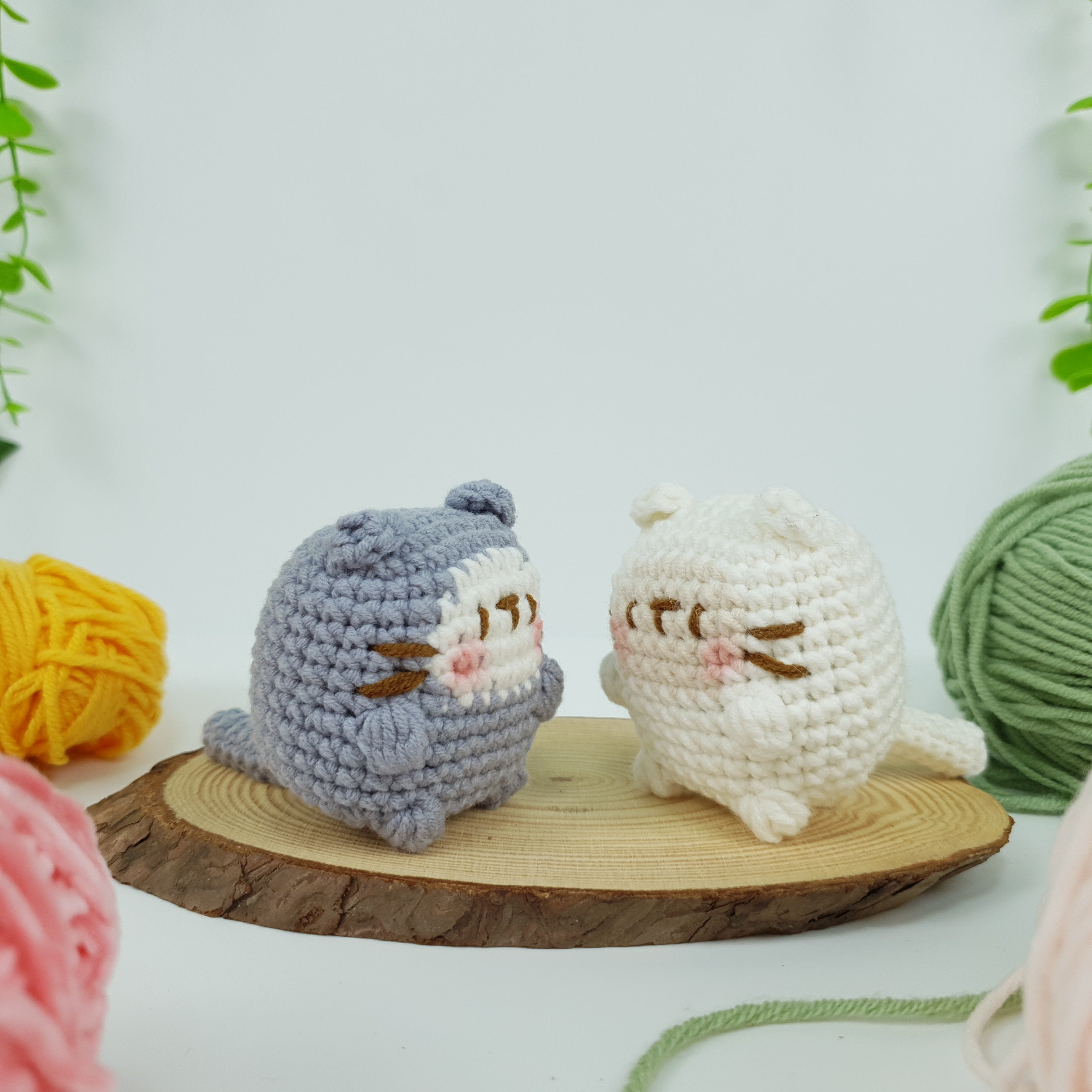 Mini Cat Crochet Pattern PDF, Cute Kawaii Cat Amigurumi Tutorial
