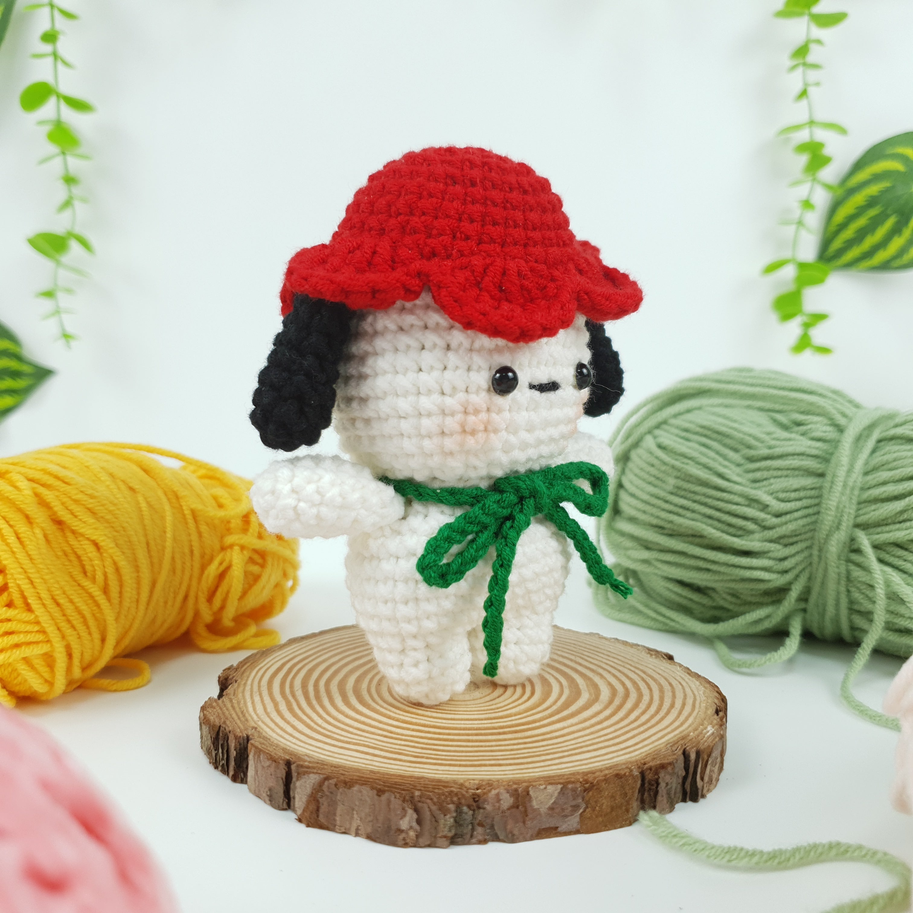 Christmas Puppy Crochet Pattern PDF, Cute Holiday Dog Amigurumi Pattern