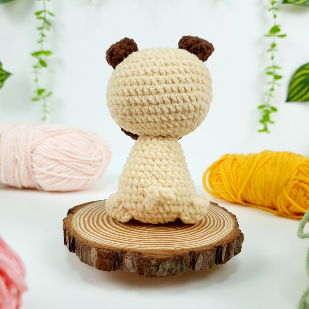 Tiny Crochet Pug Pattern: Amigurumi Puppy Plush (PDF Pattern)