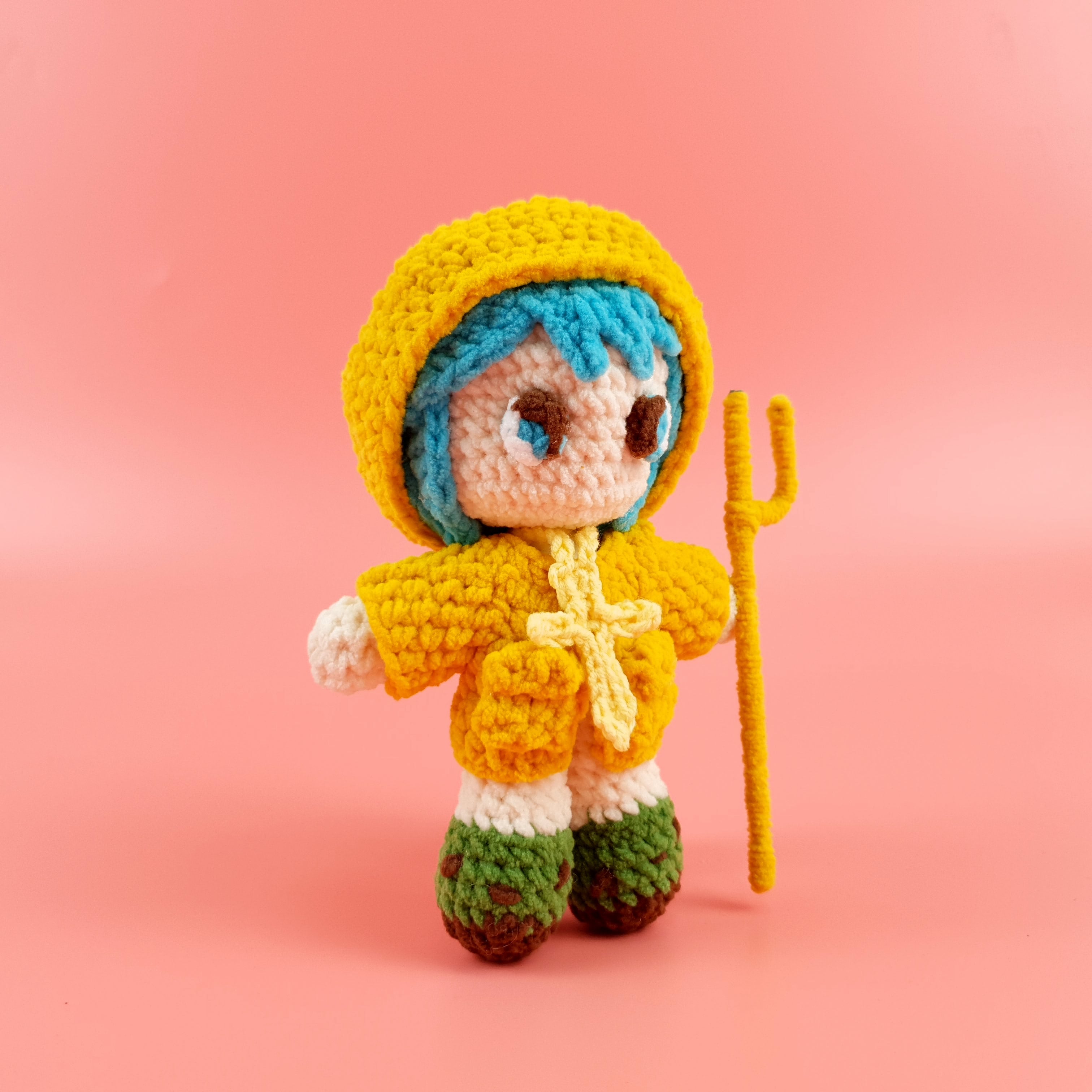 Luce Crochet Pattern PDF, Cute Anime Doll Amigurumi, Hooded Character Crochet, Kawaii Plush Pattern