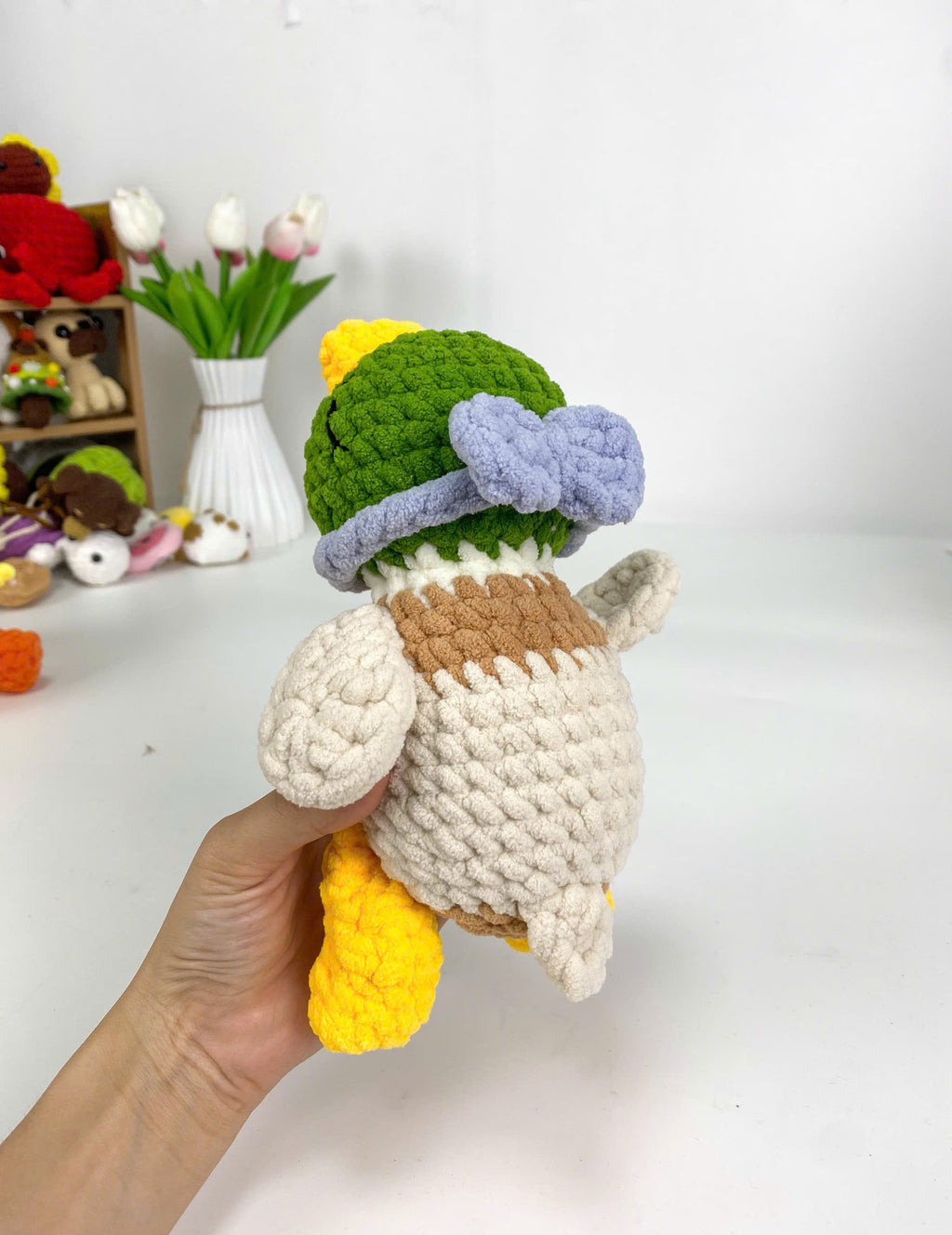 Amigurumi Mallard Duck Crochet Pattern: Sleeping Plush Toy (PDF)