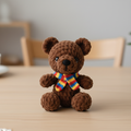 Teddy Bear Crochet Pattern PDF, Rainbow Scarf Bear Amigurumi, Cute Plush Bear Toy