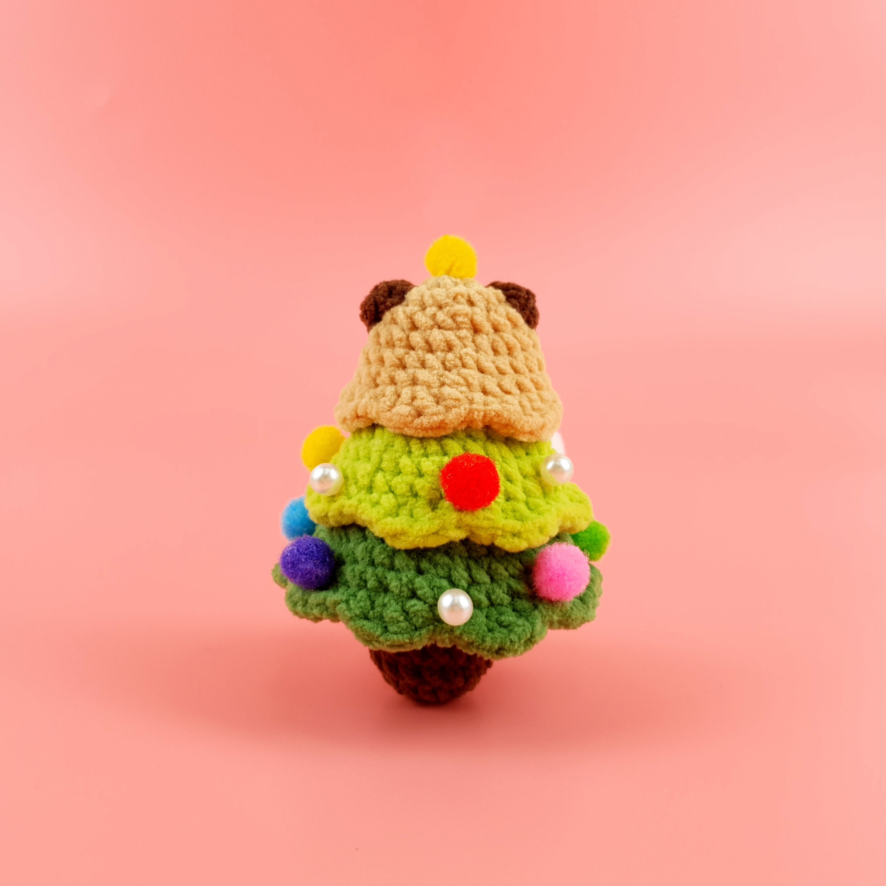 Christmas Siamese Crochet Pattern PDF, Cat Christmas Tree Amigurumi