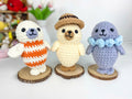 Seal Amigurumi Crochet Pattern Bundle: 3-in-1 Plush Toy Set (PDF Tutorial)