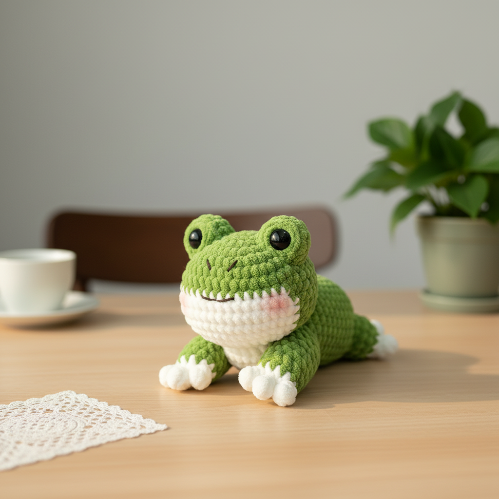 Frog Crochet Pattern, Amigurumi Frog Pattern, Cute Frog Plush Crochet