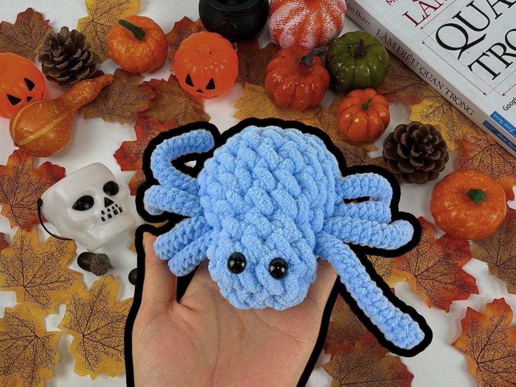 Spider Crochet Pattern PDF, Spidey Boo Amigurumi Tutorial, Cute Plush Spider Pattern