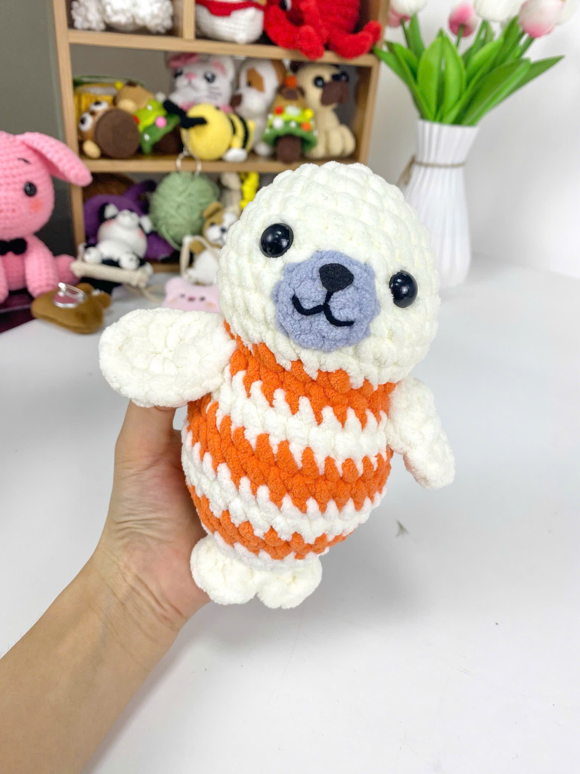 Seal Crochet Pattern, Amigurumi Seal Plush (PDF Tutorial)