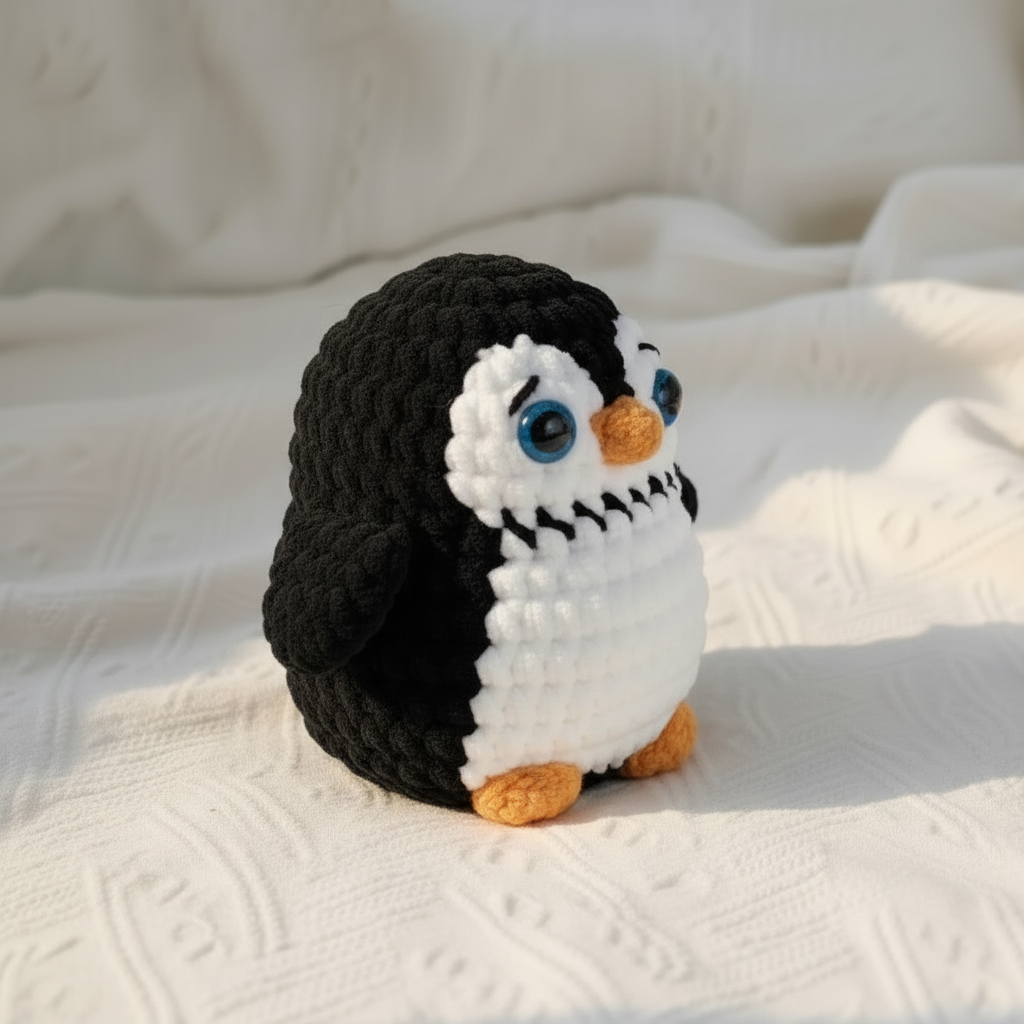 Cute Penguin Crochet Pattern Bundle, Amigurumi Penguin Plush Set (3 Sizes)