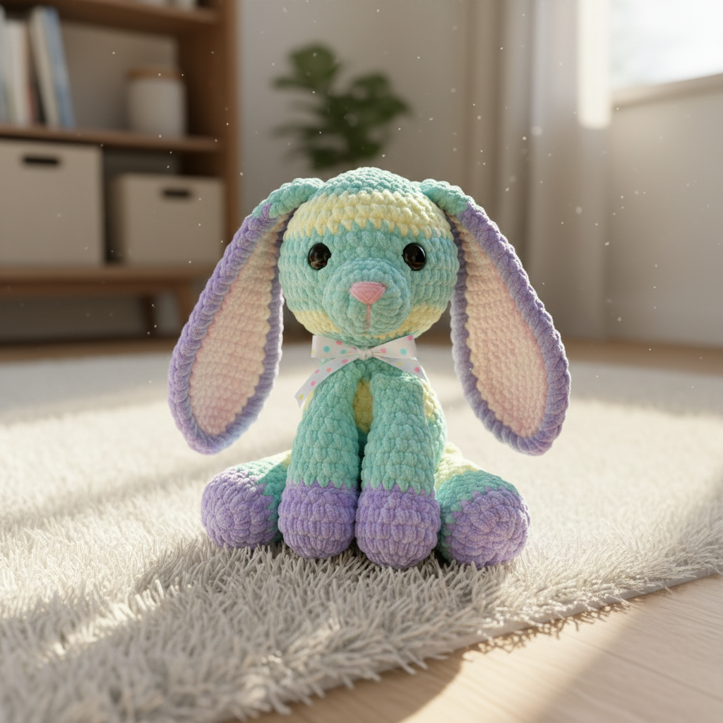 Bunny Amigurumi Pattern, Easter Bunny Crochet Pattern PDF