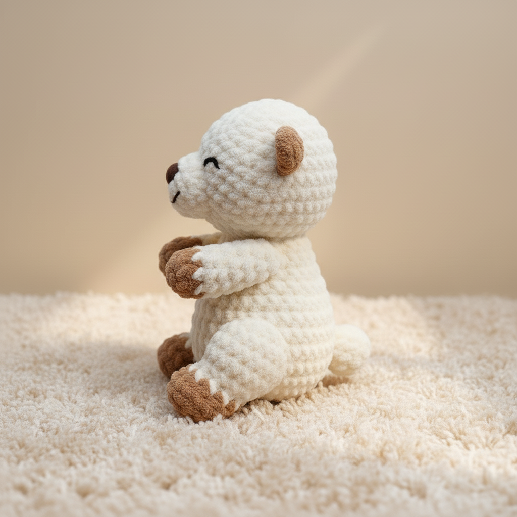 Teddy Bear Crochet Pattern PDF, Cute Bear Amigurumi Tutorial, Plush Bear Crochet Pattern