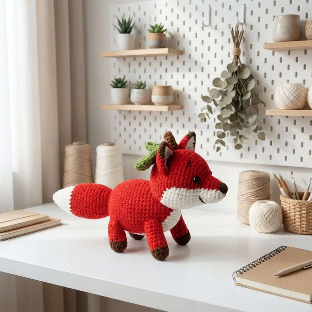 Fox Apple Crochet Pattern PDF, Cute Fox Amigurumi Pattern, Woodland Animal Crochet Tutorial