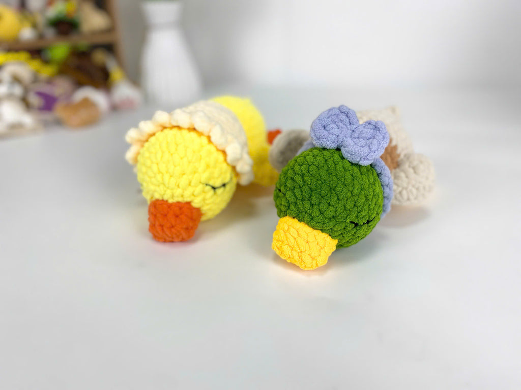 Sleeping Duck Crochet Pattern Bundle: Amigurumi Plush Toy (PDF Tutorial)