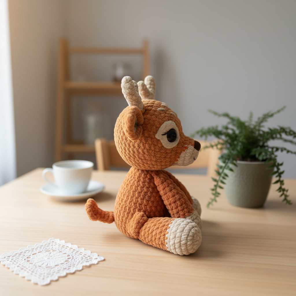 Reindeer Crochet Pattern, Christmas Amigurumi Pattern PDF