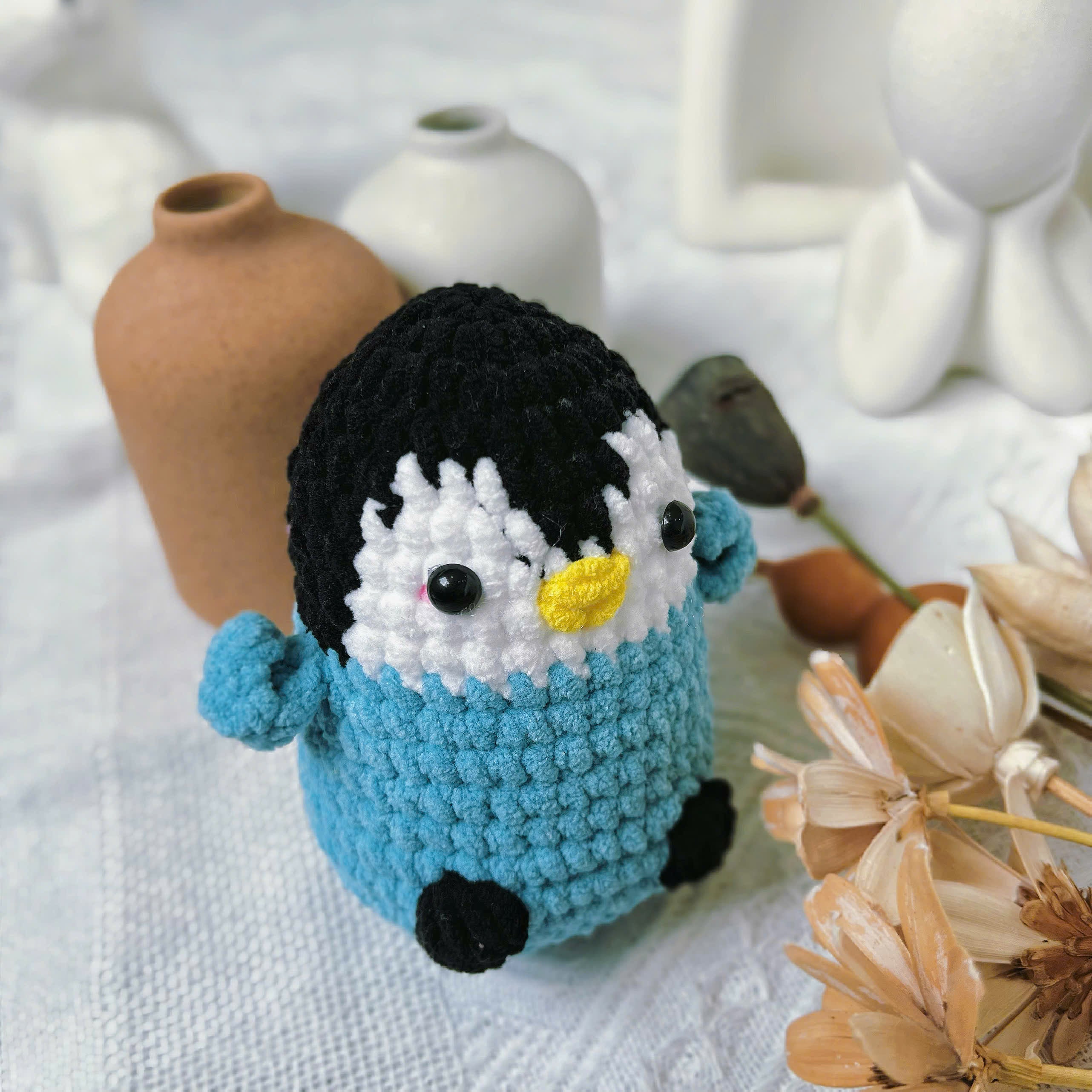 No Sew Penguin Crochet Pattern PDF, Cute Amigurumi Penguin Tutorial, Easy Plush Crochet Pattern