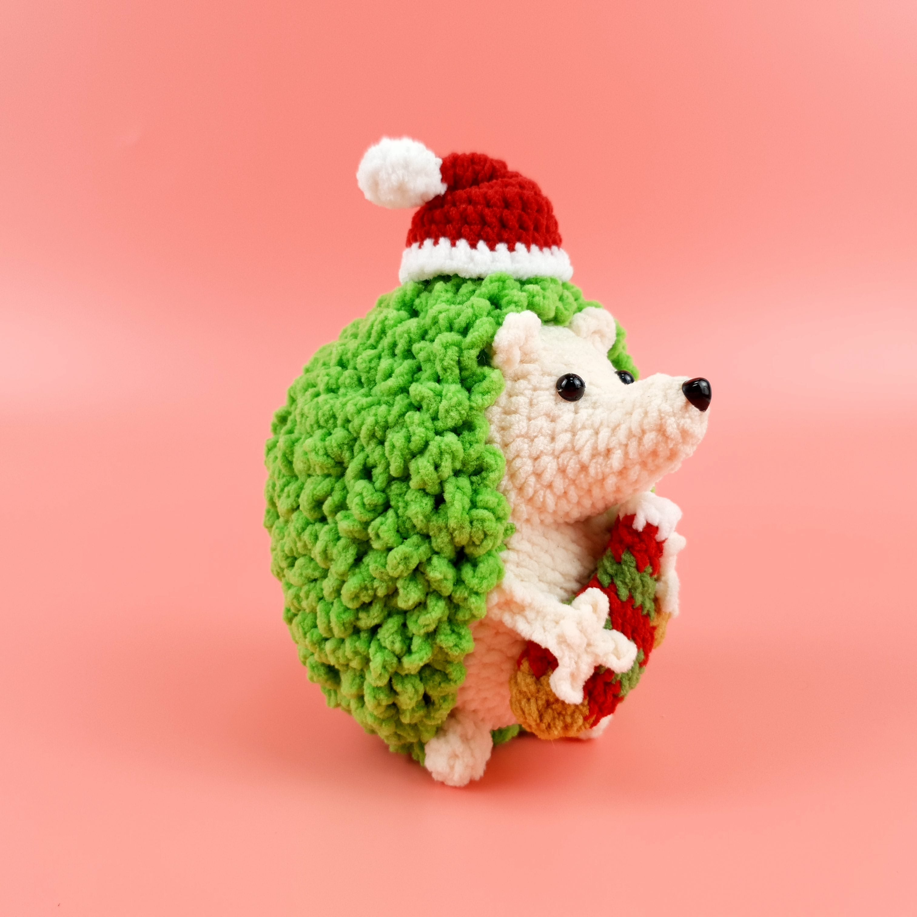 Christmas Sea Turtle Crochet Pattern PDF, Jingle Prickles Amigurumi, Cute Holiday Plush Tutorial