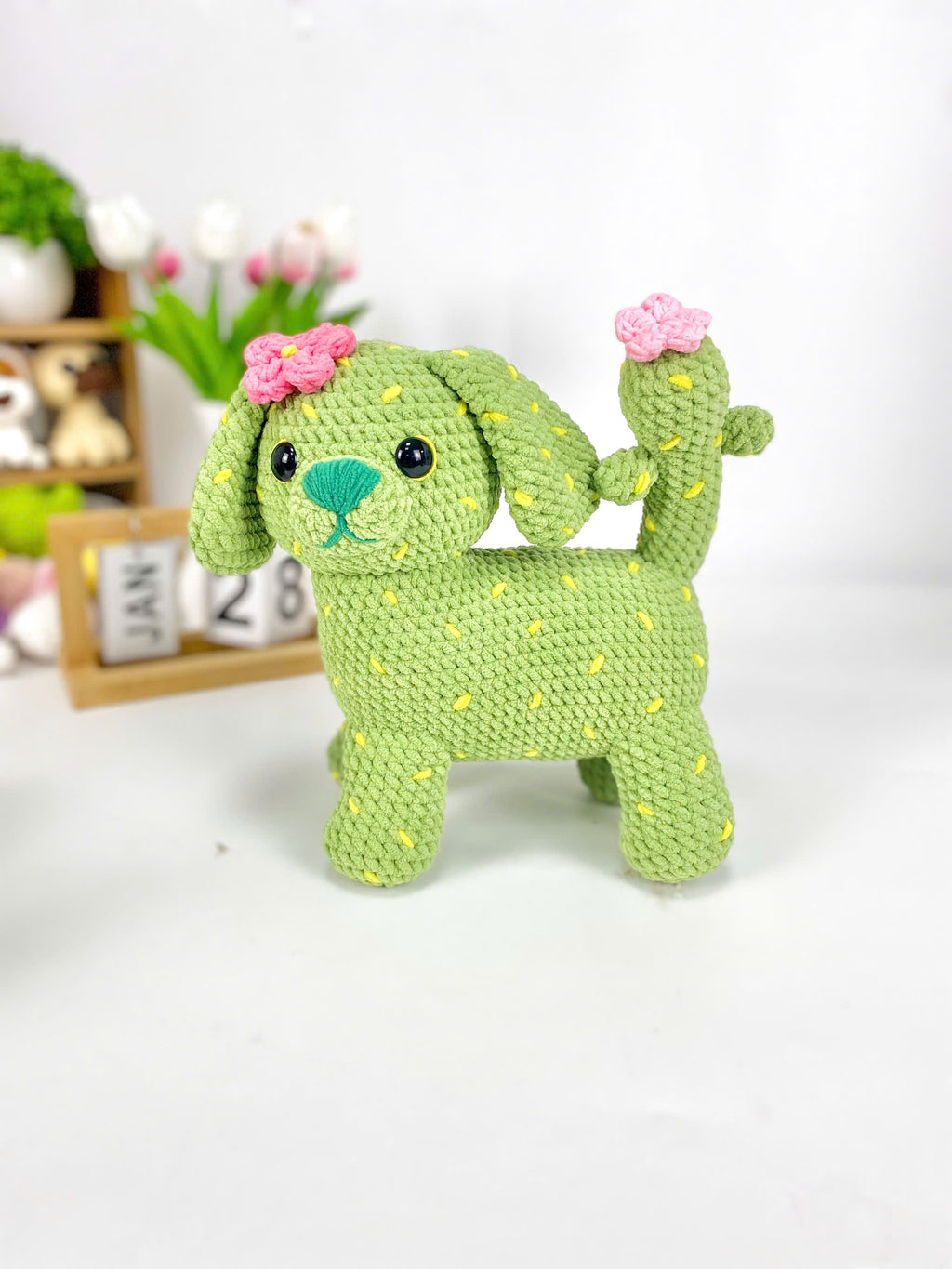 Cactus Dog Crochet Pattern: Amigurumi Plush Toy (PDF Pattern)