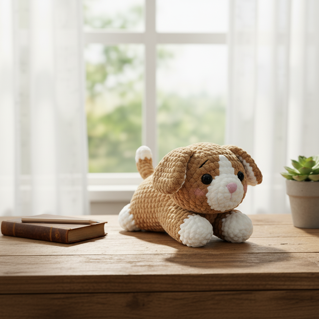 Cute Puppy Crochet Pattern, Dog Amigurumi Pattern PDF