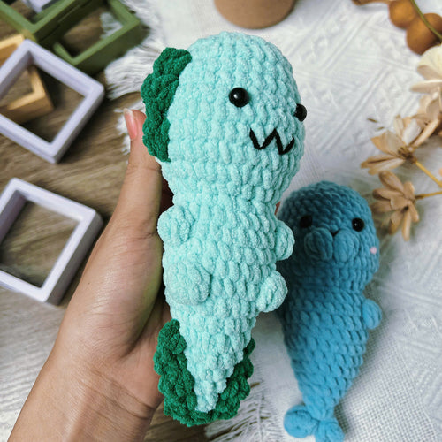 Axolotl No Sew Crochet Pattern PDF, Cute Axolotl Amigurumi Tutorial, Easy Plush Animal Pattern