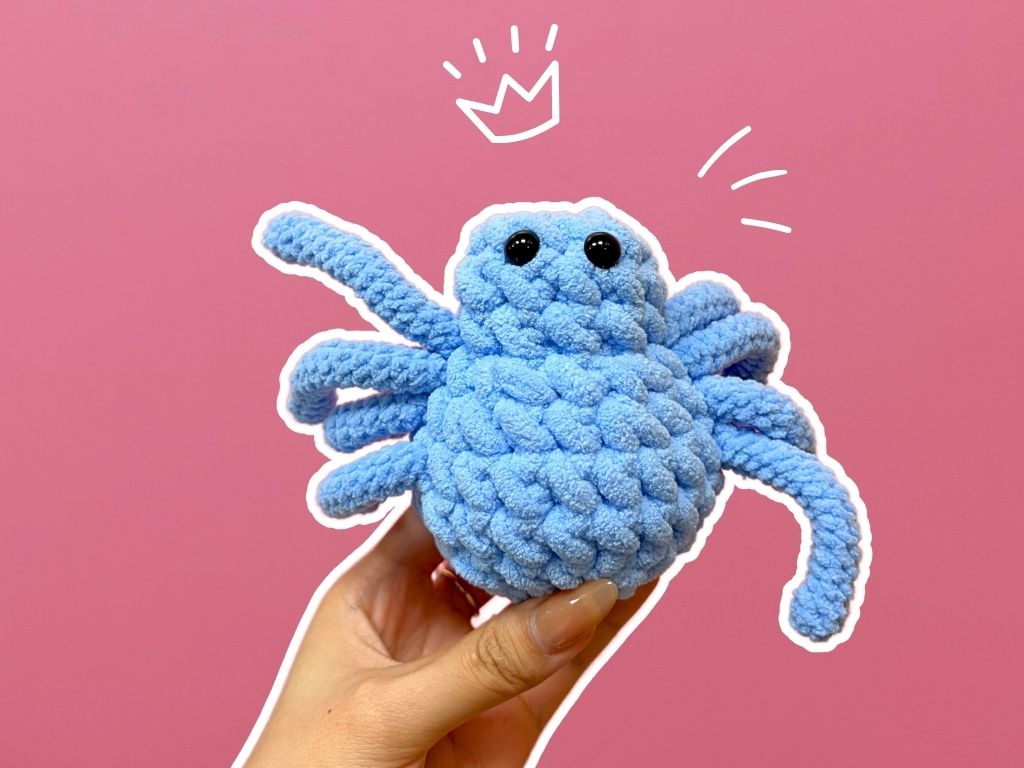 Spider Crochet Pattern PDF, Spidey Boo Amigurumi Tutorial, Cute Plush Spider Pattern