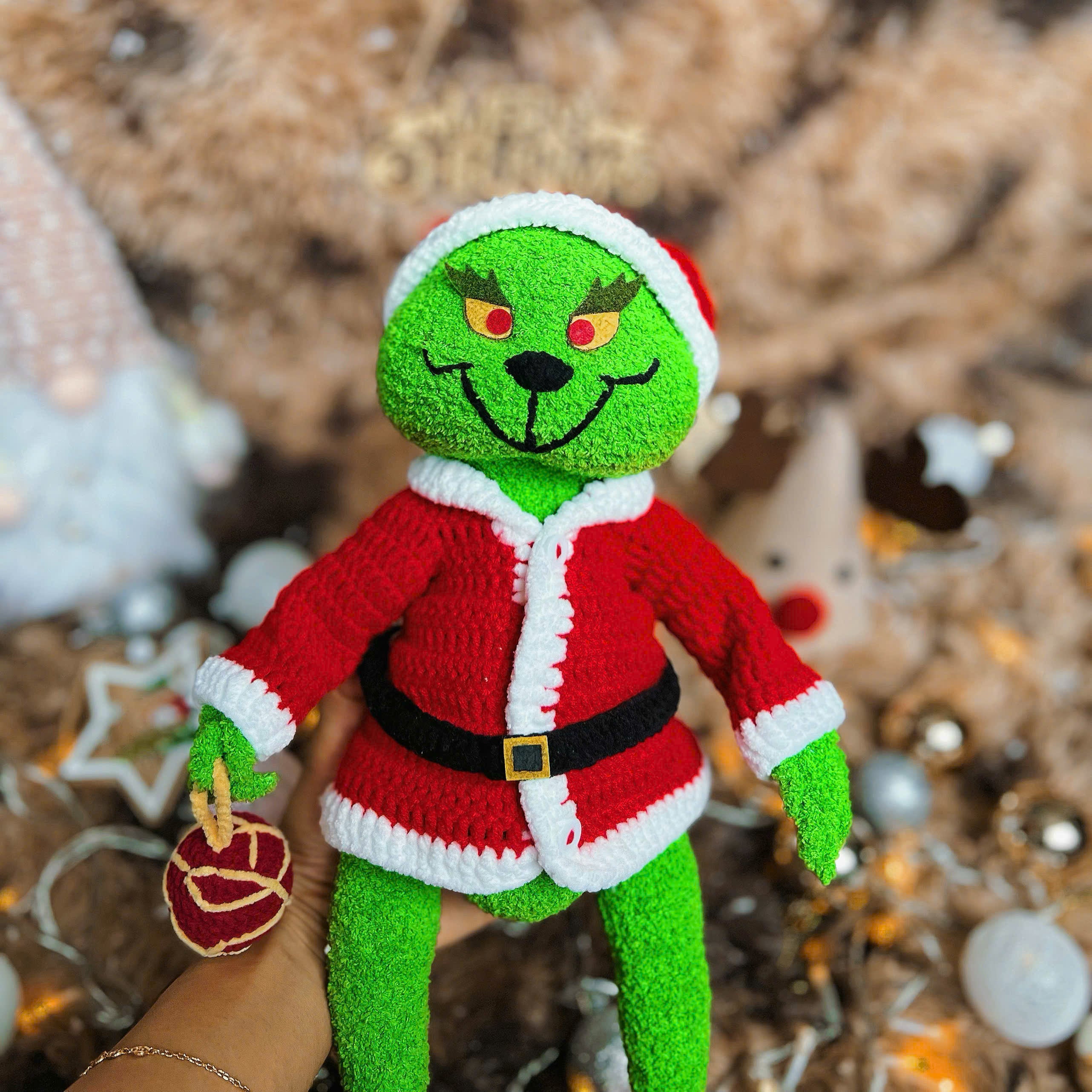 Green Elf Crochet Pattern PDF, Christmas Monster Amigurumi, Holiday Plush Doll Tutorial