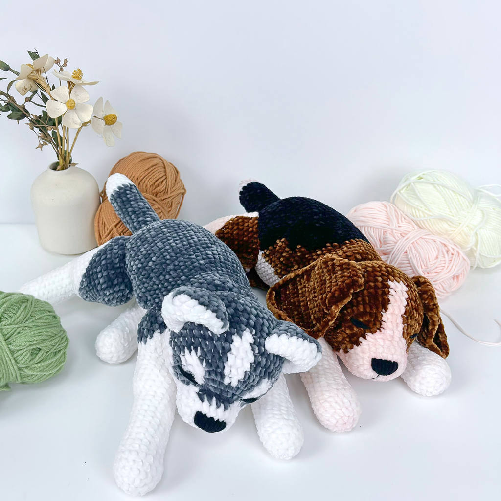 Dog Crochet Pattern Bundle: Amigurumi Puppy Set (English PDF Tutorial)