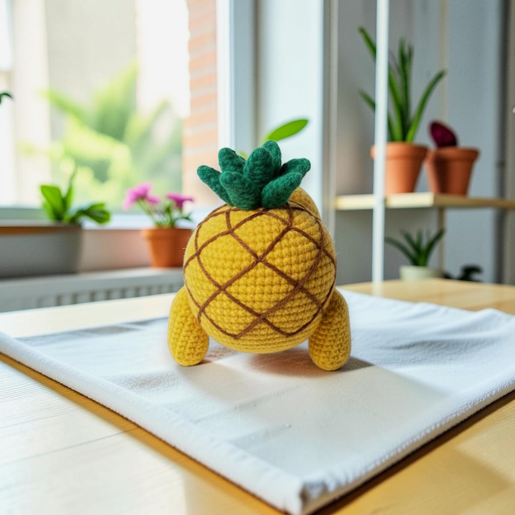 Pineapple Sloth Crochet Pattern PDF, Cute Sloth Amigurumi, Crochet Sloth Toy,