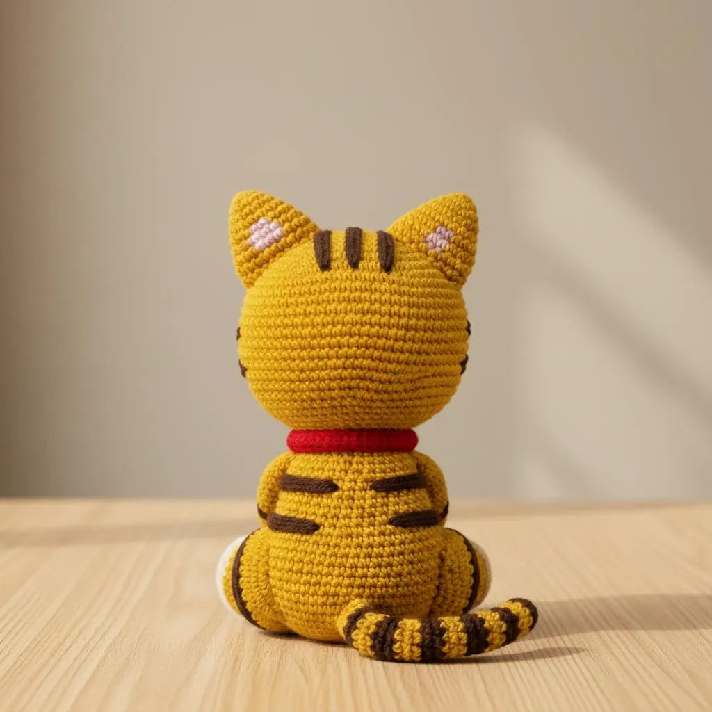 Sitting Cat Amigurumi Crochet Pattern, Beginner Friendly (PDF)