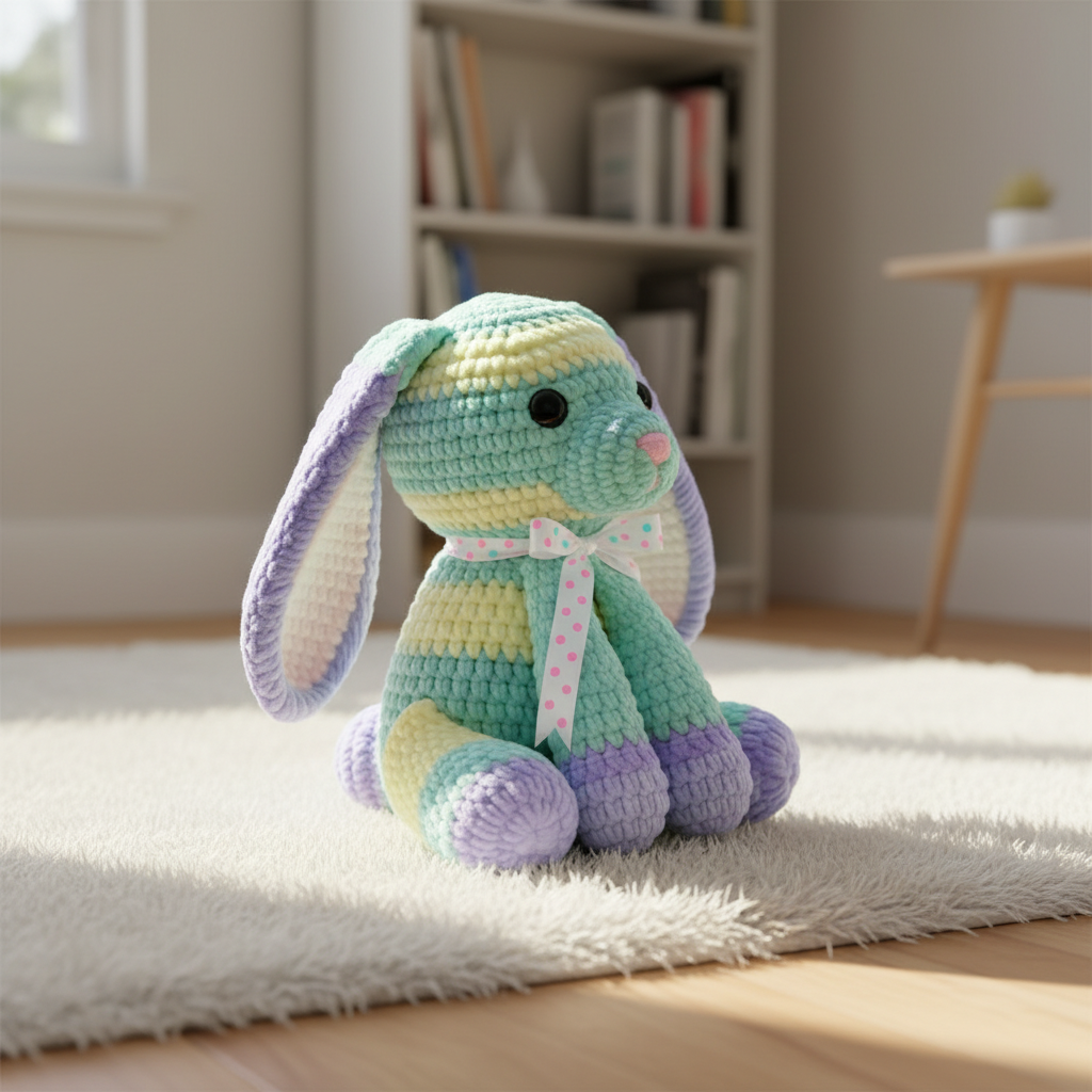 Bunny Amigurumi Pattern, Easter Bunny Crochet Pattern PDF