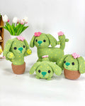 Cactus Dog Crochet Pattern Bundle 4 in 1, Amigurumi Cactus Dog Plush Toy, Crochet Dog with Flowers