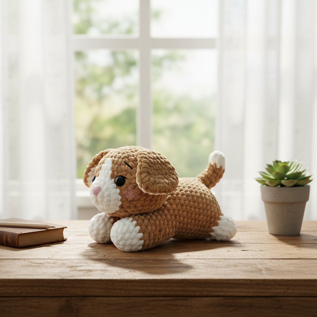Cute Puppy Crochet Pattern, Dog Amigurumi Pattern PDF