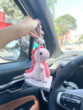 Pink Dinosaur Crochet Pattern: Amigurumi Dino Keychain (PDF Tutorial)