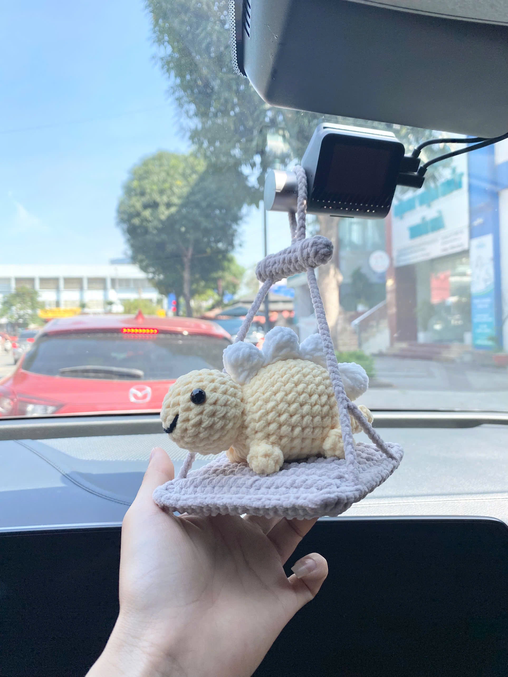 Dinosaur Keychain Crochet Pattern: Amigurumi Dino Toy (PDF Pattern, Beginner Friendly)