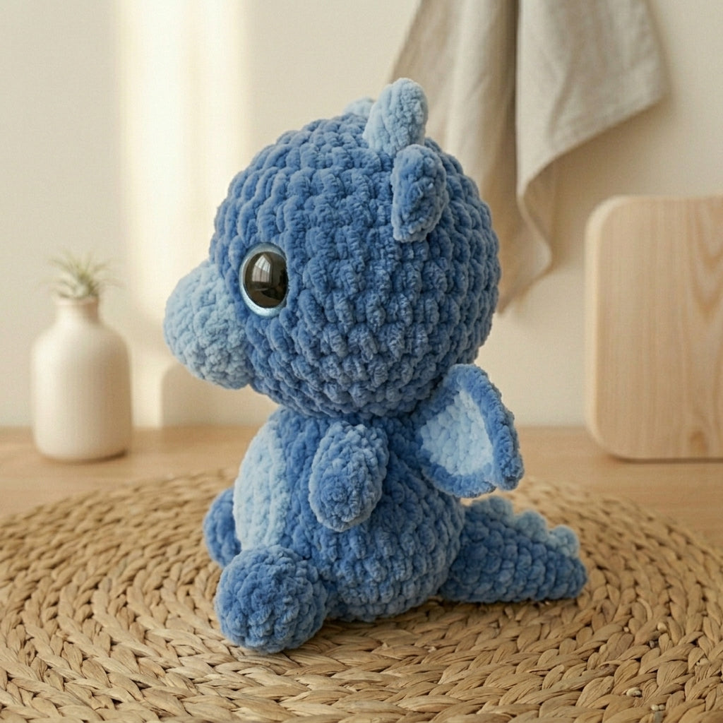 Dragon Crochet Pattern PDF, Dragon Amigurumi Pattern, Beginner Crochet Toy