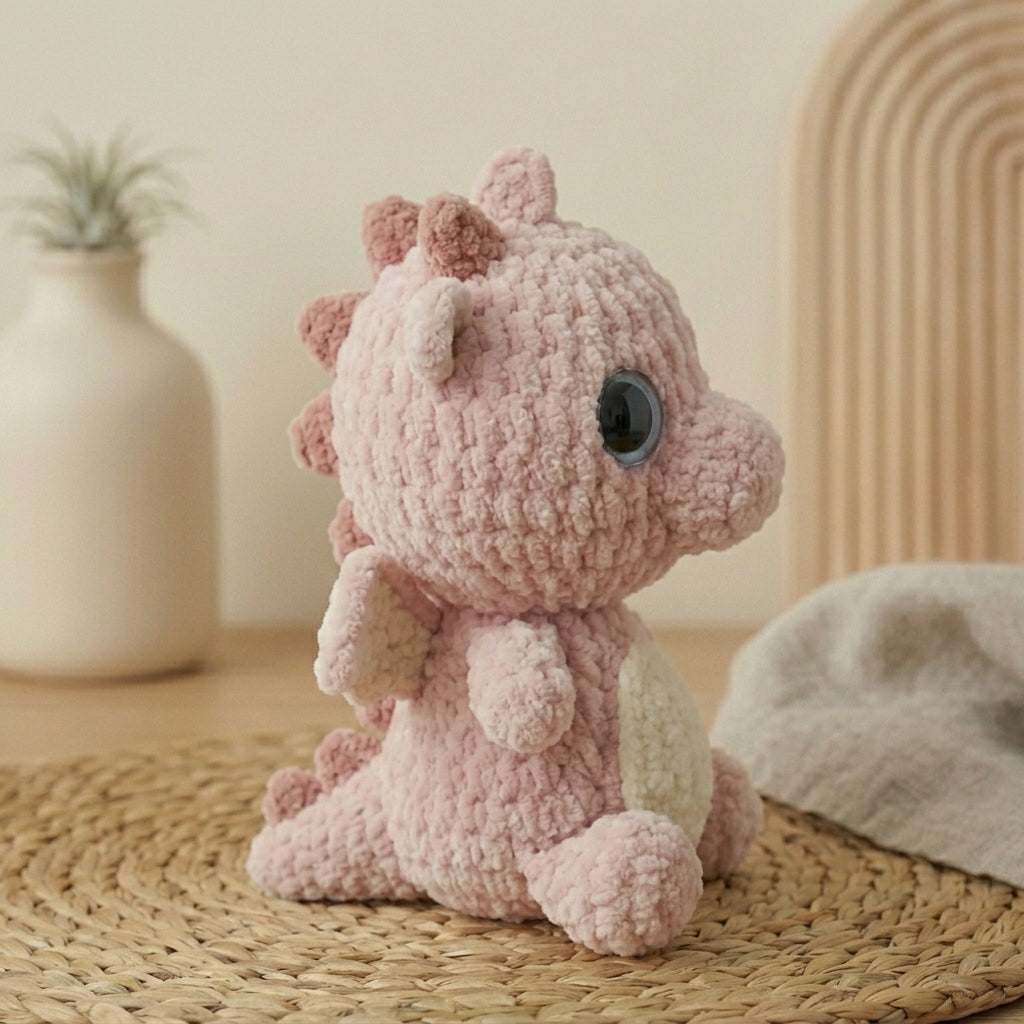 Dragon Crochet Pattern PDF, Dragon Amigurumi Pattern, Beginner Crochet Toy