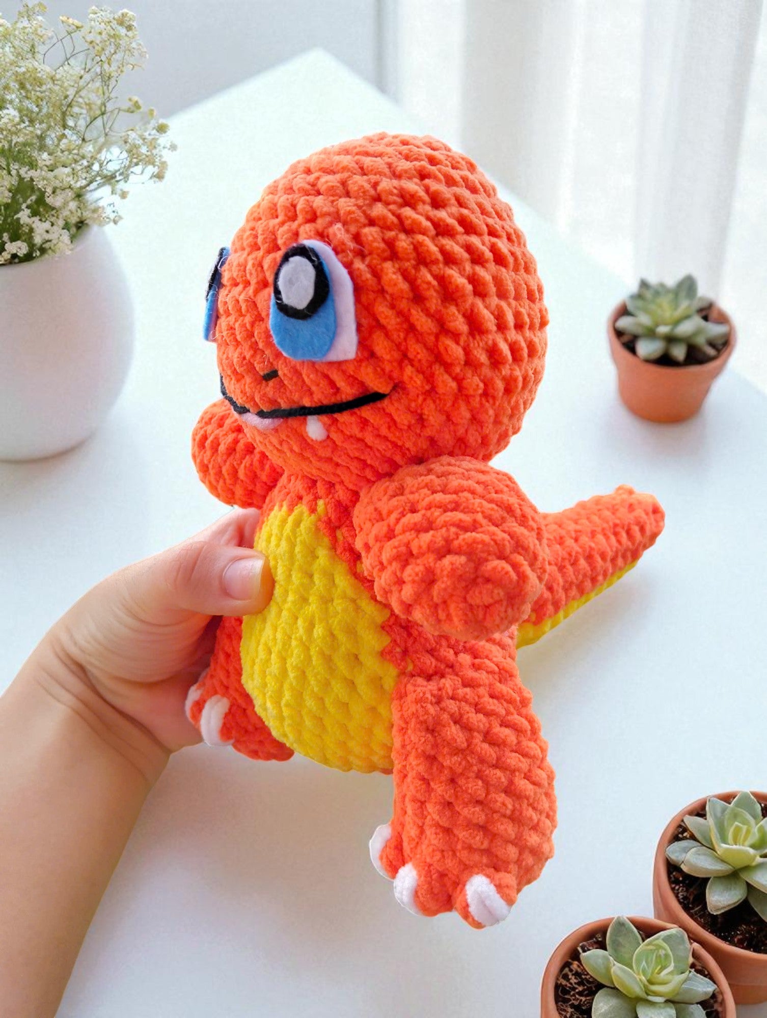 Charmander Crochet Pattern, Amigurumi Pokemon Plush Toy (PDF)