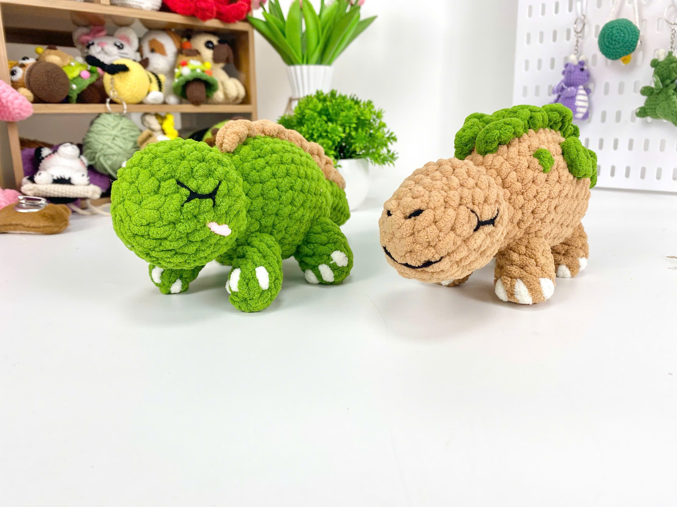 Stegosaurus Crochet Pattern Bundle: Beginner Friendly Amigurumi (PDF)