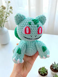 Bulbasaur Crochet Pattern, Amigurumi Pokemon Plush Toy (Digital Download)
