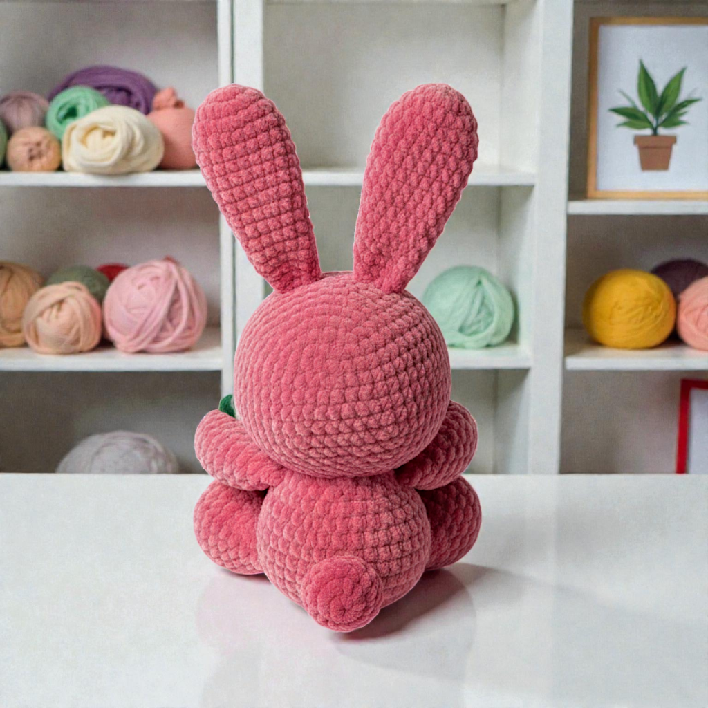 Watermelon Bunny Crochet Pattern PDF, Cute Bunny Amigurumi Pattern
