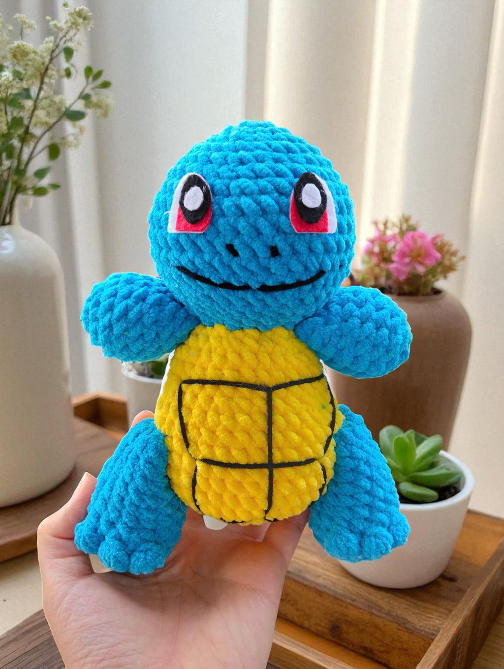 Squirtle Crochet Pattern, Amigurumi Pokemon Plush (Digital Download)