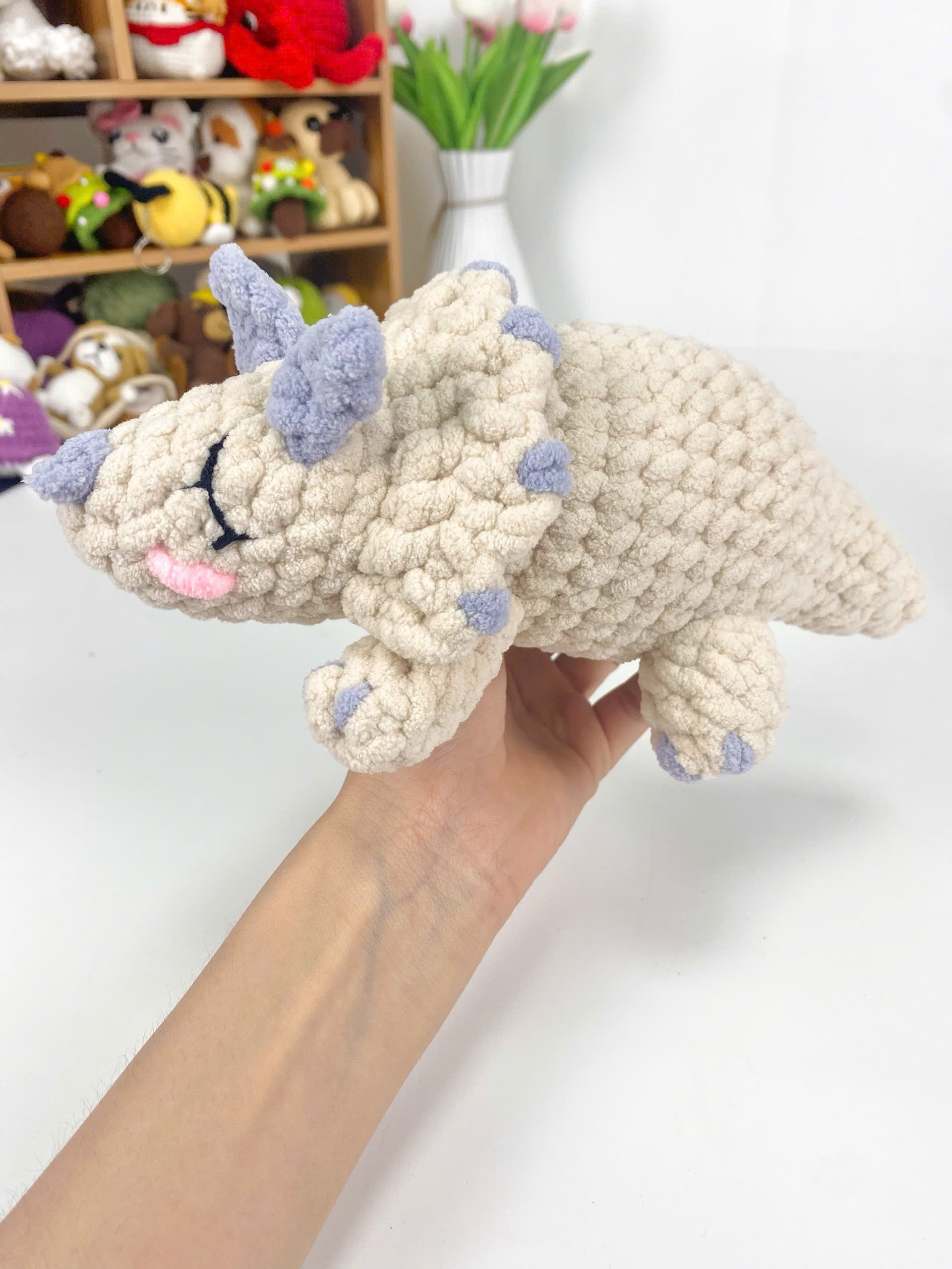 Triceratops Crochet Pattern: Beginner Friendly Amigurumi Dinosaur (PDF Pattern)